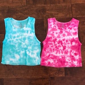 Two Tie dye tank tops